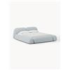 Westwing Collection Letto imbottito in bouclé Wolke - Blu