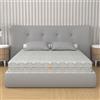 MiaSuite Materasso Sfoderabile Memory Foam e Molle Insacchettate, 80x195 alto 25 cm - Ortopedico, Rivestimento Silver - Box System, 100% Made in Italy | Sensation
