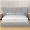 MiaSuite Materasso Memory Foam 140x195 Alto 20 cm - Rivestimento Silver, Antibatterico, Antiacaro | Dimora H20
