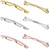 GORGECRAFT 6 colori Spilla per Colletto per Cravatta Metallo Ottone Argento Dorato Classico Clip per Cravatta Camicia Porta Colletto Cravatta Bavero Spilla Spilla Set per Matrimonio Uomo Abito