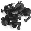 A ABSOPRO Rivetto di Plastica per Fissaggio Rapido del Paraurti, Clip per BMW, 6mm, Nero (Set di 10)