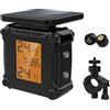 Shkalacar Moto Sistema di Monitoraggio della Pressione dei Pneumatici, Ricarica Solare Allarme Pneumatici Moto Impermeabile con Ampio Schermo LCD 2 sensori Esterni