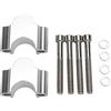 Weikeya Riser Manubrio, Regolabile Durevole 28MM Premium Morsetto Manubrio Moto Alluminio con 4 Viti X per ATV per Moto Quad(D'argento),maniglia della moto
