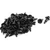 A ABSOPRO Rivetto Paraurti Fodera Rifinitura Pannello Clip 5mm Plastica Nero (Set 50)