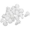 A ABSOPRO Auto Rivetto Porta Rifinitura Clip 8,9mm Fissaggio Plastica Bianco (Set 20)