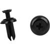 A ABSOPRO Rivetti di fissaggio a spinta per pannelli, clip di fissaggio da 5 mm in plastica per auto, nero (set di 30)