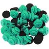 A ABSOPRO 8mm Automobile Porta Rivetto Fissaggio Clip Plastica Verde (20Set)