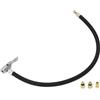 A ABSOPRO Tubo di prolunga per gonfiatore pneumatici Durevole 45cm M8x0.8 15.5mm OD Adattatore Tubo di Estensione Pompa Aria Valvola Pneumatici con Adattatore Filettato Nylon Nero 1 Set