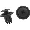 A ABSOPRO Parafango Rivetti Pannello Clip Vite Fissaggio 10mm Plastica Nero Set 20