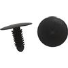 A ABSOPRO Plastica Rivetti 8mm Foro Dia Plastica Nero (Set di 20)