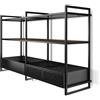 Elica EL Elica Cappa filtrante a parete OPEN SUITE BL MAT/F/160 PRF0167007A finitura nero da 160 cm