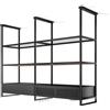 Elica EL Elica Cappa filtrante a isola OPEN SUITE SUP BL MAT/F/160 PRF0166771A finitura nero da 160 cm