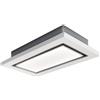 Elica EL Elica Cappa filtrante a soffitto LULLABY @ WH WOOD/F/120 PRF0167049 finitura legno laccato bianco e acciaio inox da 120 cm