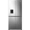 Hisense PRONTA CONSEGNA - Hisense: Frigorifero 4 porte a libera installazione RQ5P470SMIE finitura inox da 79 cm