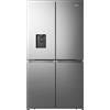 Hisense PRONTA CONSEGNA - Hisense: Frigorifero 4 porte a libera installazione RQ758N4SWSE finitura inox da 91 cm