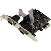 KALEA-INFORMATIQUE Scheda controller PCI Express PCIe a 2 porte seriali RS232 con chipset OXFORD OXPCIe952. Staffe a basso e alto profilo