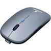 Bluestork - OFF 105 - Mouse Senza Fili Ricaricabile - Slim e Silenzioso - Mouse Wireless Bluetooth e 2.4GHz - 3200 DPI, Autonomia 62 Ore - Leggero e Ambidestro - Per Windows/Mac - Nuovo