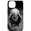 Marvel Moon Knight - Geroglifici egiziani con occhi luminosi, colore: Nero Custodia per iPhone 15