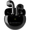 Newskill Anuki Lite Auricolare Bluetooth 5.0 senza fili, controllo a sfioramento, auricolari dal suono chiaro, microfono incorporato, resistenza IPX4, 16 ore di riproduzione, nero