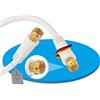 Sonero Antenna SAT Cavo Coassiale Satellitare TV 2,0m 4 Volte Schermato, per HDTV, Ricevitore, Internet, Satellite, DAB, Radio, Bianco