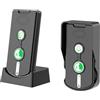 Swokely di Campanello Citofonico Wireless Comunicazione Full Duplex 500 M/1640 Piedi di Campanello di Sicurezza Domestica Ricaricabile a Lunga Distanza Home Office Citofono (Nera)