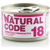 Natural Code per Gatto da 85g Gusto 18 - Tonnetto e Prosciutto