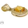 Pendaglio oro giallo 18 kt 750 quarzo citrino -945/VE-