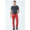 Fatto a mano Pantalone pelle slim fit 100% vera pelle di agnello morbida elegante rosso ca...