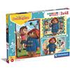 Clementoni - 25274 - Supercolor Puzzle - Paddington - 3x48 pezzi (include 3 puzzle da 48 pezzi) - Made in Italy, puzzle bambini 4 anni, puzzle Paddington, puzzle cartoni animati