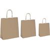 Cartabianca 25 shoppers carta biokraft 45x15x50cm neutro cordino avana - Z11694