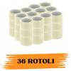 EcoPrice Nastro Adesivo Imballaggio Trasparente Yellow 48mmx66m 36 Rotoli Scotch EcoPrice®