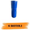 EcoPrice Nastro Adesivo Imballaggio Colorato Blue 48mmx66m 6 Rotoli Scotch EcoPrice®