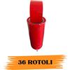 EcoPrice Nastro Adesivo Imballaggio Colorato Red 48mmx66m 36 Rotoli Scotch EcoPrice®