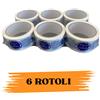 EcoPrice Nastro Adesivo Imballaggio SIGILLO DI GARANZIA 48mmx66m 6 Rotoli Scotch EcoPrice®