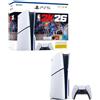 Sony Playstation 5 Ps5 Slim Disc 1tb White + NBA 2K26 ITA