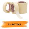 EcoPrice Nastro Adesivo Carta Gommata 25Mmx50m 72 ROTOLI EcoPrice®