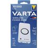 VARTA Batteria portatile Varta Powerbank 20.000mAh 2xUSB A 1xUSB C Wireless