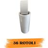 EcoPrice 36 ROTOLI NASTRO ADESIVO DA IMBALLAGGIO 48mmX66M COLORE ROSSO- VERDE- BLU- BIANC - Colore: Bianco