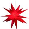 EcoPrice Stella Luminosa Rossa Led a 18 punte Luce Bianca