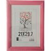 EcoPrice Cornice per Foto In Legno Laccata 21x29.7 Vari Colori - Colore: Rosa