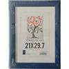 EcoPrice Cornice per Foto In Legno Laccata 21x29.7 Vari Colori - Colore: Blu