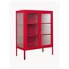 Mustard Made Vetrinetta in metallo con vetro millerighe The Mixer - Rosso