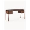 Westwing Collection Scrivania in legno con cassetti Libby
