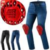 Shima Rider Pantaloni Moto Uomo con Protezioni Airforce Protettori per Ginocchia Jeans Motos Abbigliamento Armatura Protezione Estivi Urbano Pantalone Invernale Protective (Uomini, Blu, 34/34)