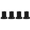 Zerodis 4 Pz Distanziali Pista Parete Scorrevole Barn Door Hardware Rotolamento Roller Assemblies Dispositivo di Collegamento Connettore In Acciaio Al Carbonio Pista Distanzi