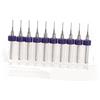 Eujgoov 10Pcs PCB Circuito di Stampa, Punte da Trapano per Pcb Tipo K Punte da Trapano in Carburo a Spirale con Flauto a Spirale(0.5mm)