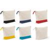 hi!dea™ Borsa per cosmetici 100% cotone(340 g/m²) bicolore DAPHNE personalizzate o neutre