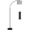 HOMCOM Lampada da Terra LED Regolabile con Telecomando, 11 Temperature e 11 Luminosità, Timer 1H, Girevole, Nero | Aosom Italy