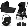 Cybex - Trio Melio Carbon con Cloud G Isize, Magic Black