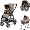 Peg Perego - Trio Veloce TC New Con Culla Belvedere + Primo Viaggio SLK R129, Pine Bark